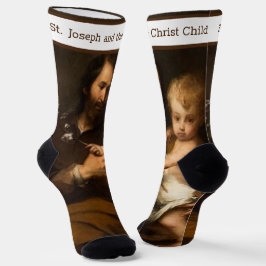 Der heilige Joseph mit dem christlich-katholischen Socken