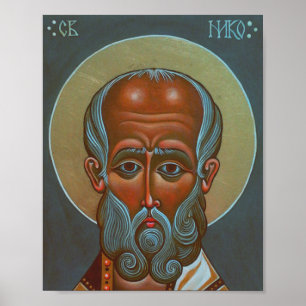 Der heilige Nikolaus der Wundertäter Poster