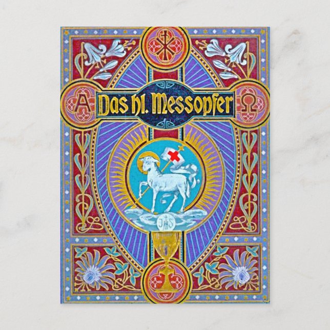 Der heilige Opferbote Postkarte (Vorderseite)