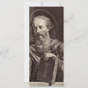 Der heilige Paulus, der Apostel Schutzpatron der S Einladung