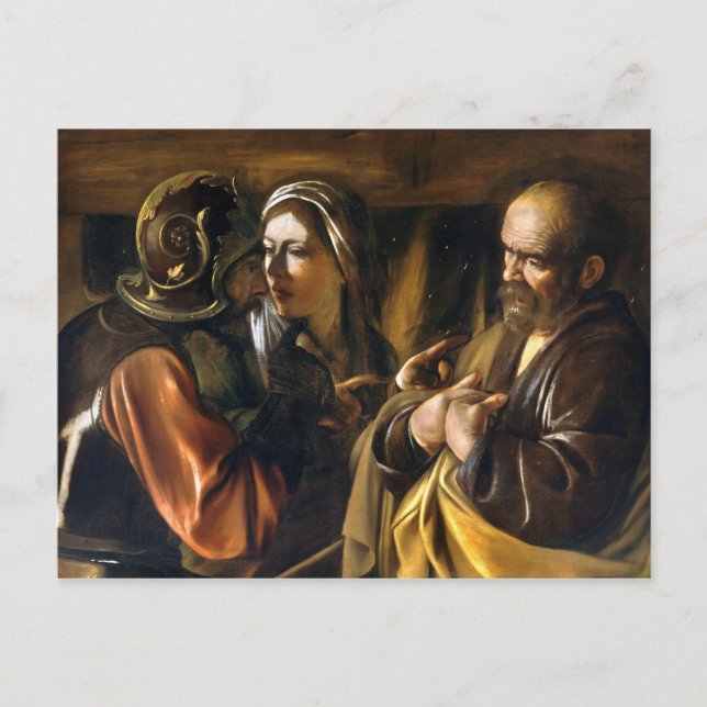 Der Heilige Peter von Caravaggio (1610) Postkarte (Vorderseite)