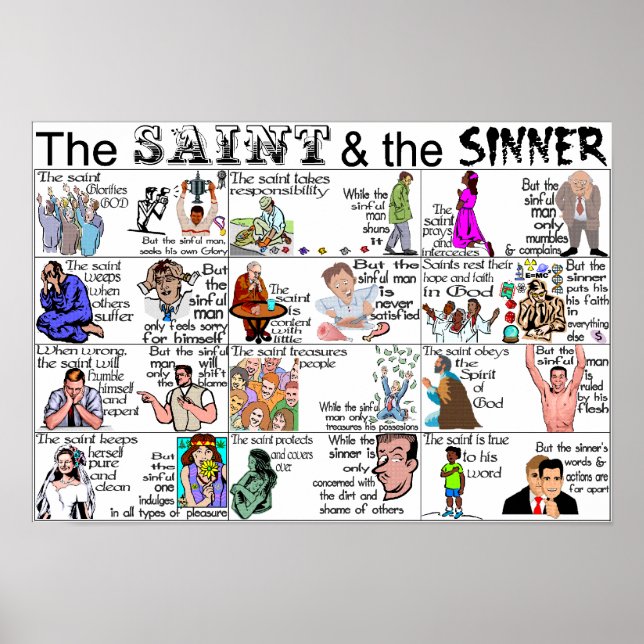 Der Heilige und der Sinner Poster (Vorne)