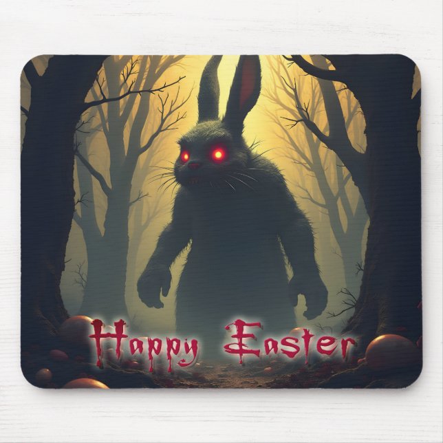 Der heiße Osterhase im Schattenwald Mousepad (Vorne)