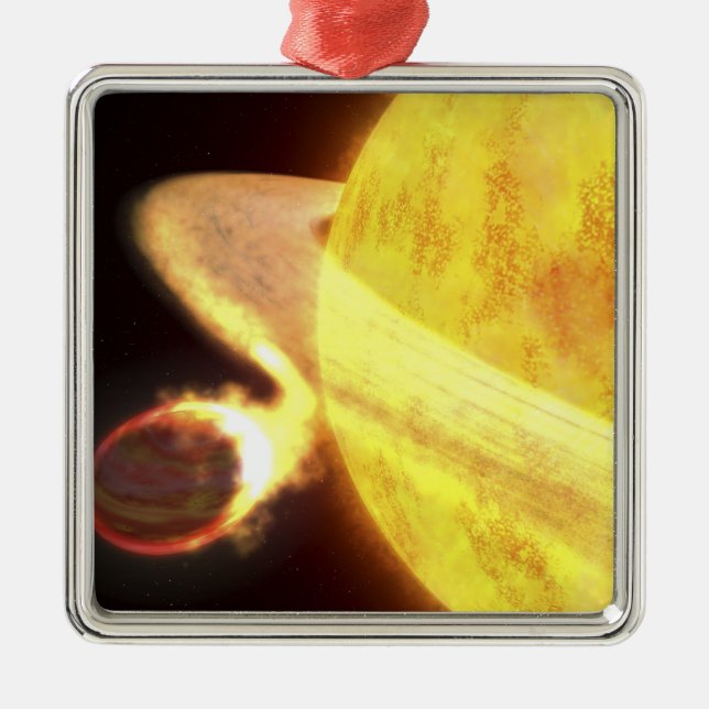 Der heißeste bekannte Planet der Milchstraße Silbernes Ornament (Vorne)