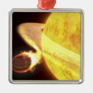 Der heißeste bekannte Planet in der Milchstraße Silbernes Ornament