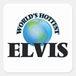 Der heißeste Elvis der Welt Quadratischer Aufkleber