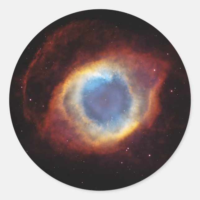 Der Helix Nebula NGC 7293 Caldwell 63 Runder Aufkleber (Vorderseite)