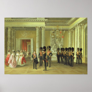 Der heraldische Hall im Winter-Palast, St. Poster