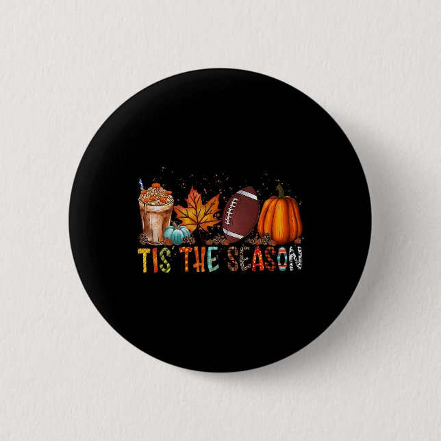 Der Herbst der Saison ist dank der Saison, in der  Button (Vorderseite)