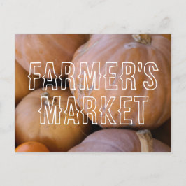 Der Herbst des Pumpkin-Gewürzfarmermarktes Postkarte