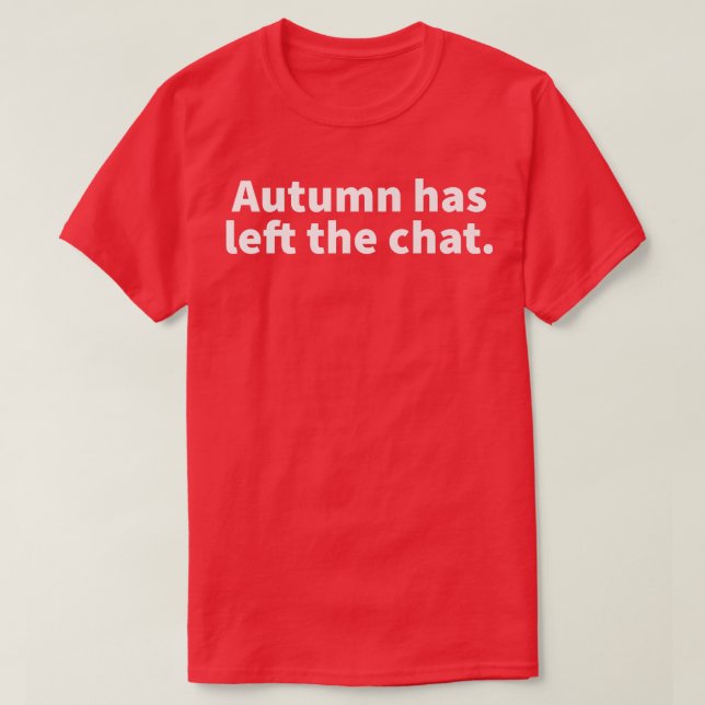 Der Herbst hat den Personalisierten Chat Herbst Ve T-Shirt (Design vorne)