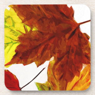 Der Herbst hinterlässt den Abstrakten Impressionis Untersetzer