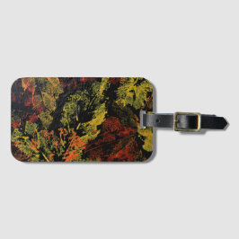 Der Herbst hinterlässt den Gepäckanhänger