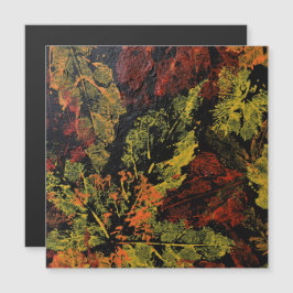 Der Herbst hinterlässt die Magnetkarte