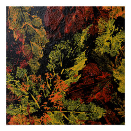 Der Herbst hinterlässt ein glänzendes Poster