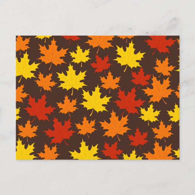Der Herbst hinterlässt farbenfrohe Muster Postkarte (Vorderseite)