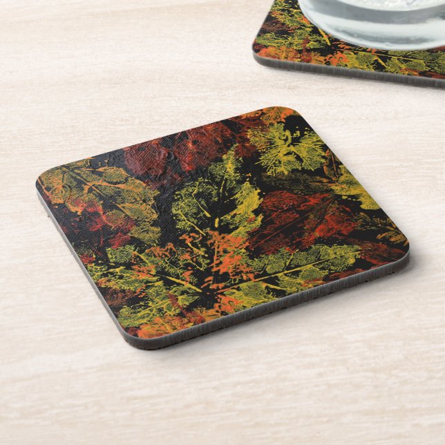 Der Herbst hinterlässt KunststoffUntersetzer Getränkeuntersetzer (Linke Seite)