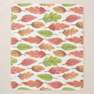 Der Herbst hinterlässt Wasserfarbe: Naturmuster. Sherpadecke