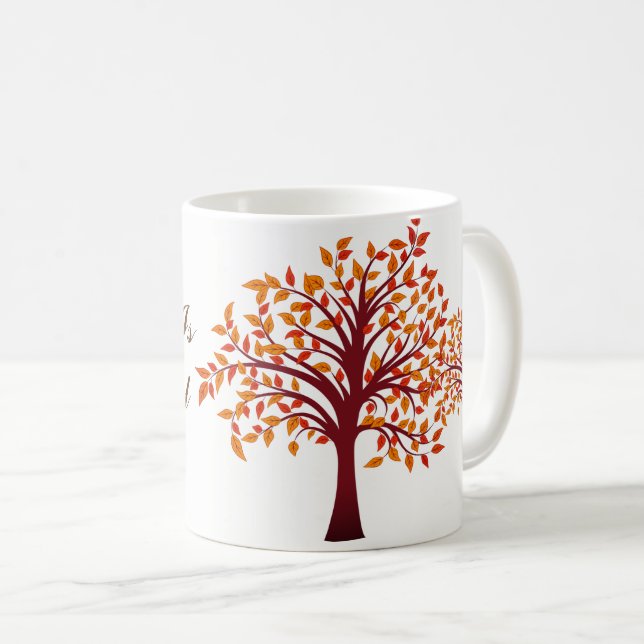 Der Herbst ist eine schöne Tasse (VorderseiteRechts)