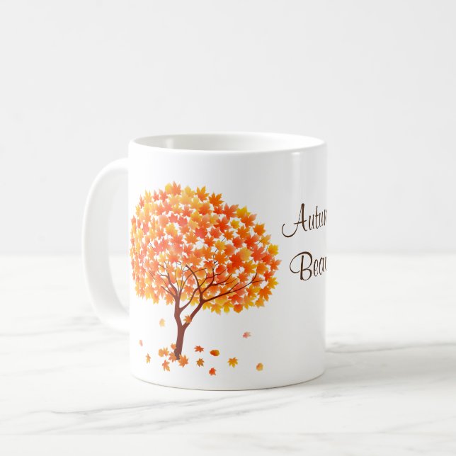 Der Herbst ist eine schöne Tasse (Vorderseite Links)