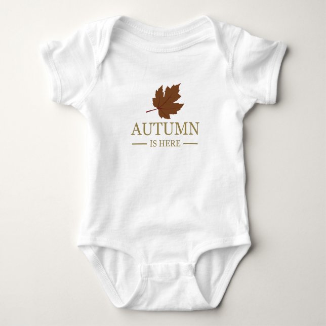 Der Herbst ist hier Baby Strampler (Vorderseite)