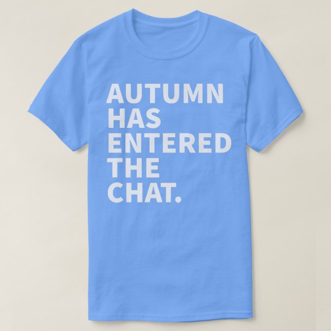 Der Herbst ist in den Chat Herbst Personalisiert N T-Shirt (Design vorne)