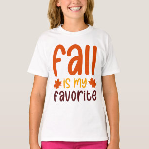 Der Herbst ist mein Favorit - Cozy Autumn Quote De T-Shirt