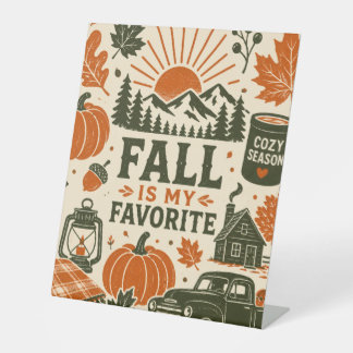 Der Herbst ist mein Favorit Sockelschild