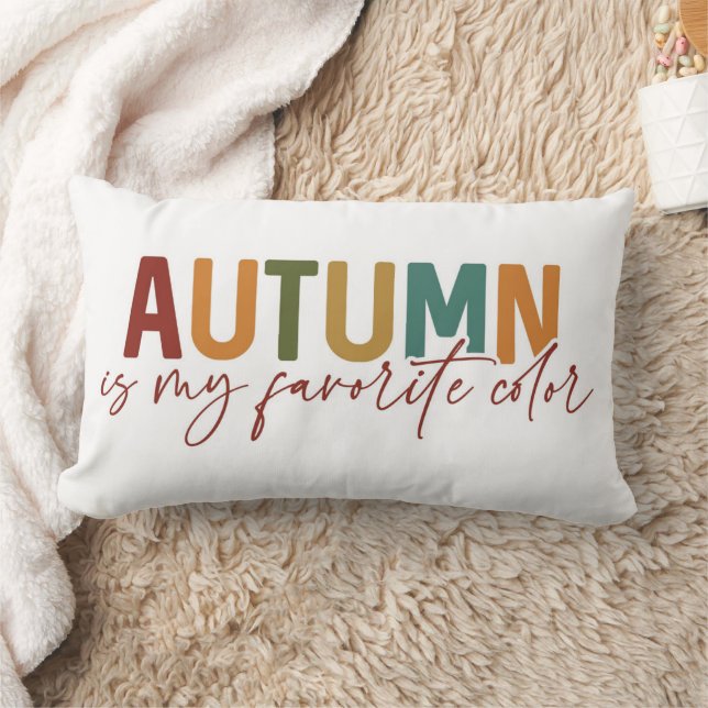 Der Herbst ist meine Lieblingsfarbe Lendenkissen (Decke)