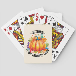 Der Herbst ist meine Lieblingsfarbe Spielkarten