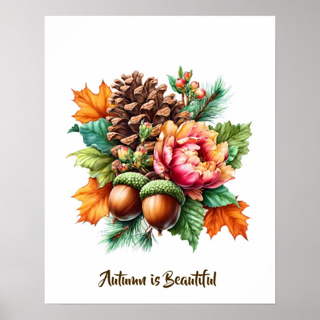 Der Herbst ist schön Poster (Vorne)