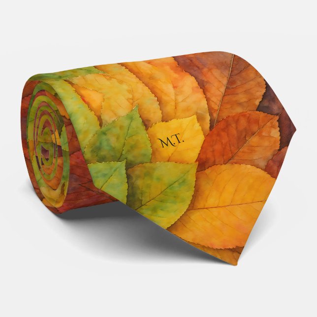 Der Herbst lässt Wasserfarbenfreunde Krawatte (Gerollt)
