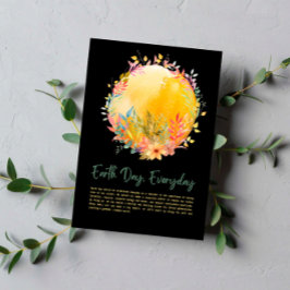 Der Herbst schützt den Planeten Erde Tag des Allta Postkarte