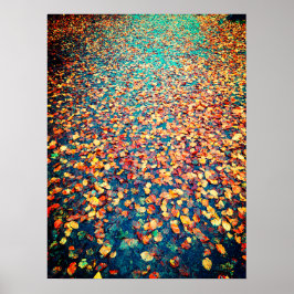 Der Herbst verlässt den Wald Poster