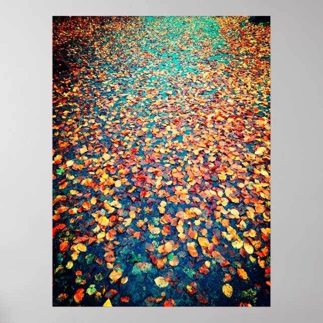 Der Herbst verlässt den Wald Poster (Vorne)
