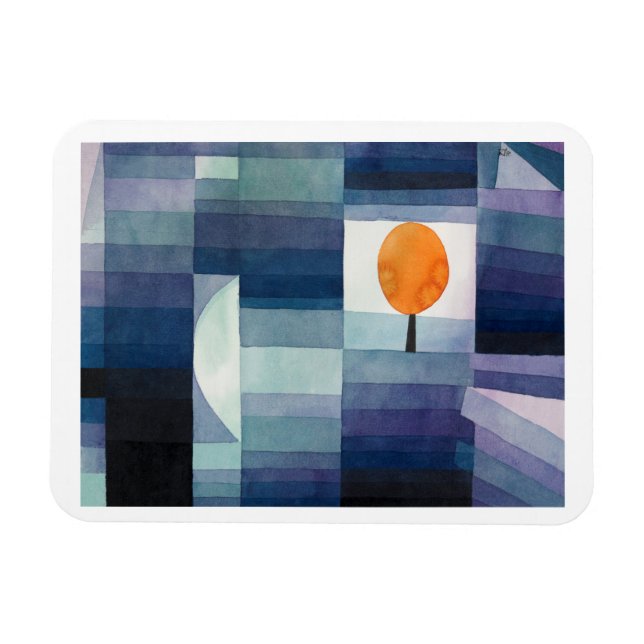 Der Herbstvorbote (1922) von Paul Klee Magnet (Horizontal)