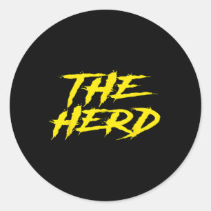 Der Herd Brahmas San Antonio Football Tailgate Runder Aufkleber