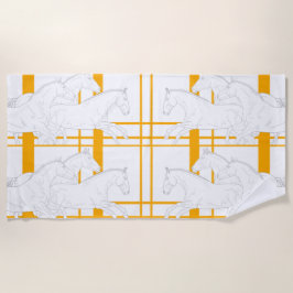 Der Herde Gelb Tartan Strandtuch
