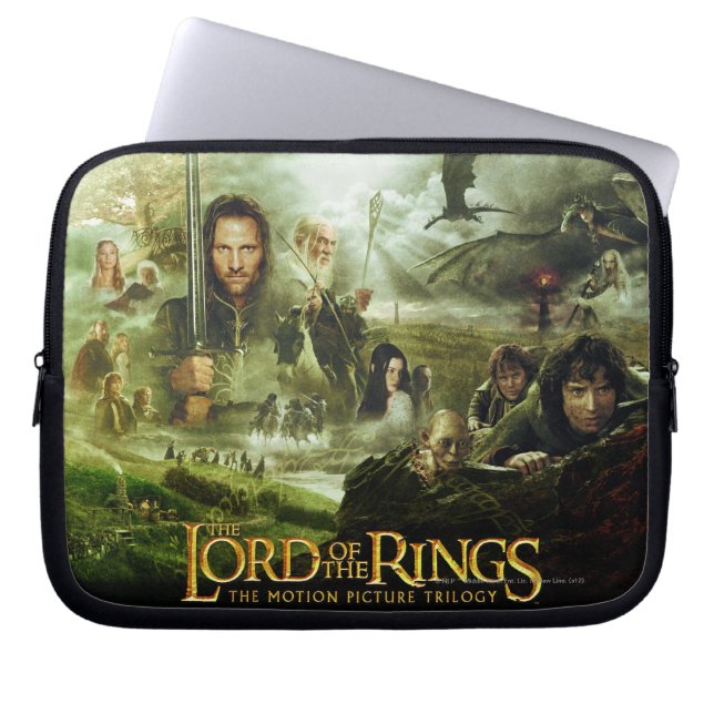 DER HERR DER RINGS-Filmposter Art Laptopschutzhülle (Vorderseite)