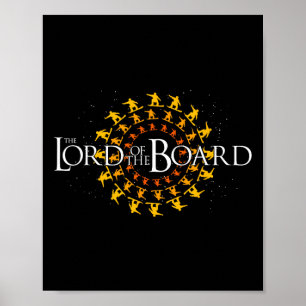 Der Herr des Brettes Snowboard Skifahren Lustiges Poster