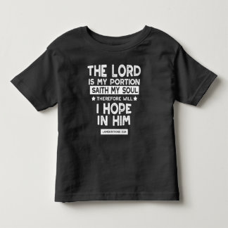 Der Herr ist mein Anteil Klagelieder 3 24 Zitate Kleinkind T-shirt
