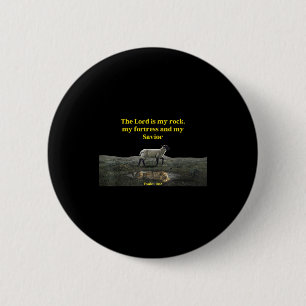 Der Herr ist mein Fels Psalm 18_2 - Christliche We Button
