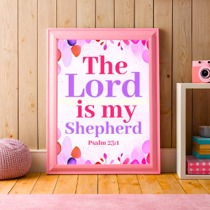 Der Herr ist mein Hirte Boho Christlich Teen Girl Poster