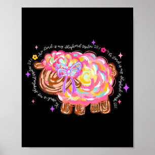 Der Herr ist mein Hirte Christlicher Jesus Bibelve Poster