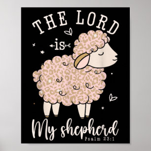 Der Herr ist mein Hirte Gebet Christlichen Schafs  Poster