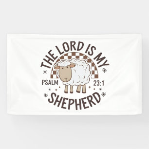 Der Herr ist mein Hirte Jesus Erntedankfest Banner