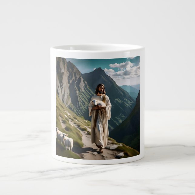 Der Herr ist mein Hirte Jumbo-Tasse (Vorderseite)