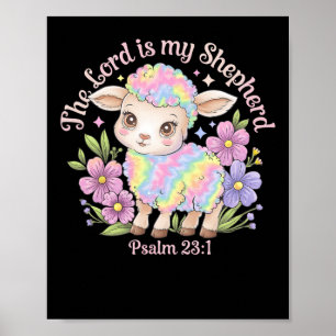 Der Herr ist mein Hirte Ostern Christliche Glauben Poster