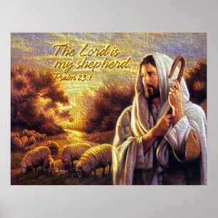 Der Herr ist mein Hirte Print Poster