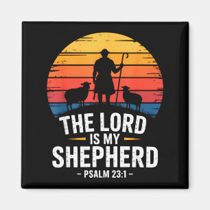 Der Herr ist mein Hirte Psalm 23_1 Bibelvers Magnet